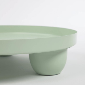 109395 Charisse green metal table centrepiece La Forma