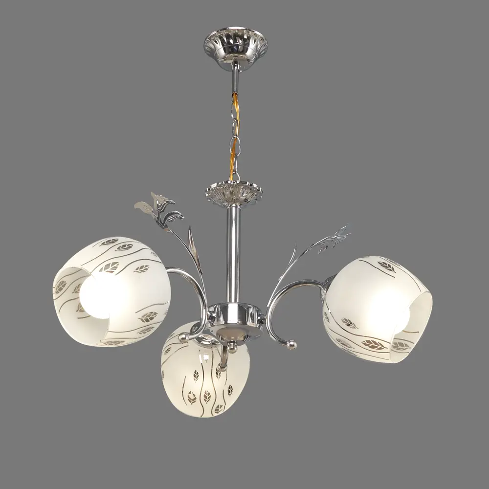 Люстра подвесная «Серенада» КС30066/3P, 3 лампы, 9 м², цвет хром КЛЮЧНИК STLM-2086885 - Вид №4