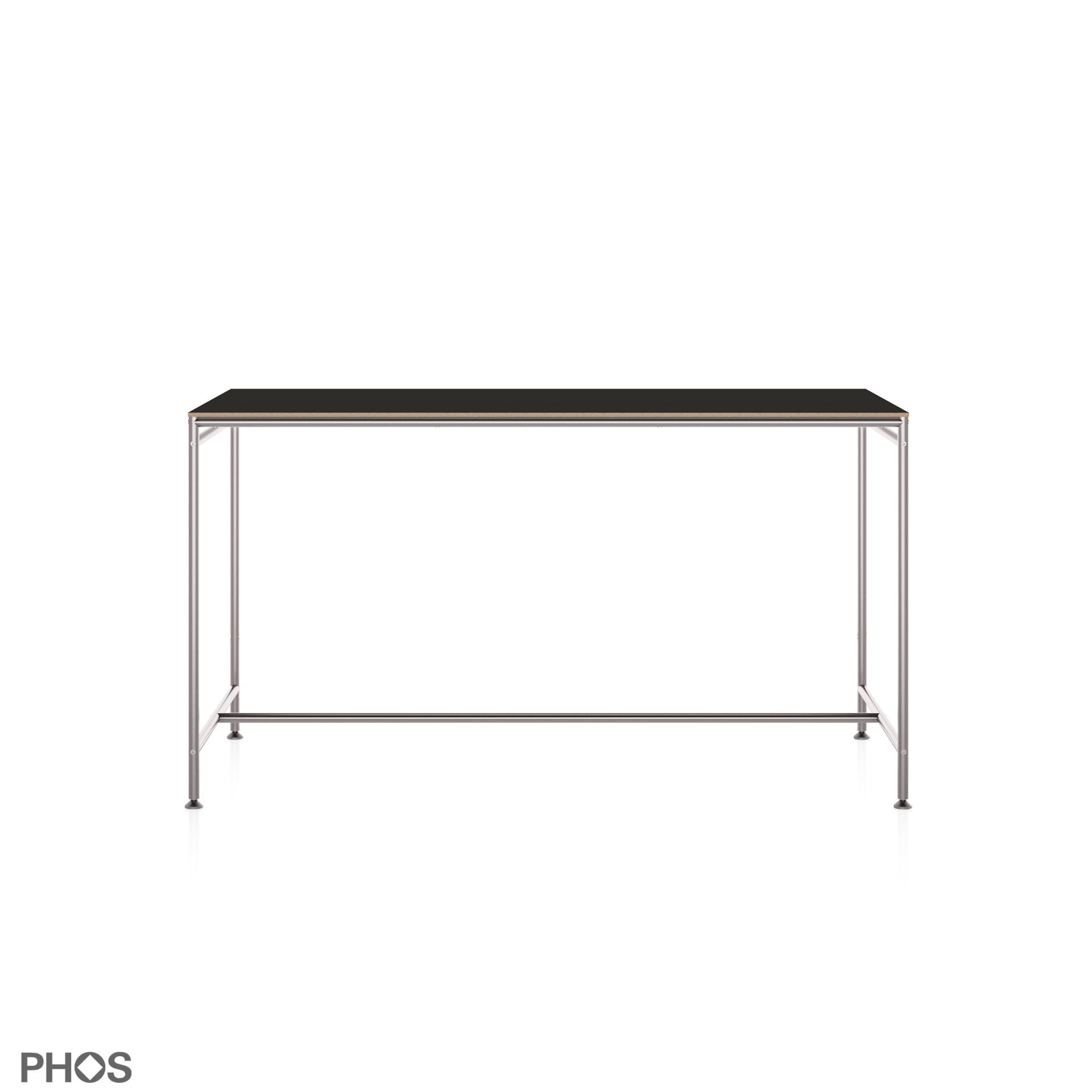 KATI-E1-140x60-MS Стол Карлсруэ - обеденный стол - черный - 140 х 60 х 75 см. PHOS 