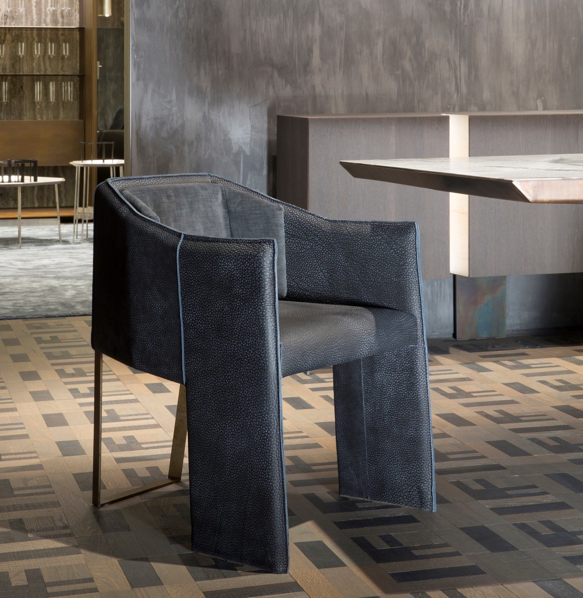 Кожаный мягкий стул с подлокотниками Henge Ketch ARCH-00002060 - Вид №3