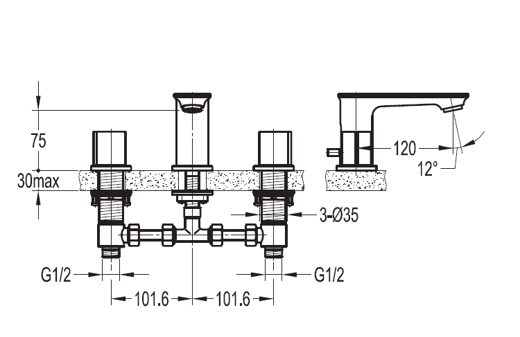 Смеситель на раковину Cezares CITY-F-BLS-01-W0 CITY-F-BLS-01W0 - Вид №1