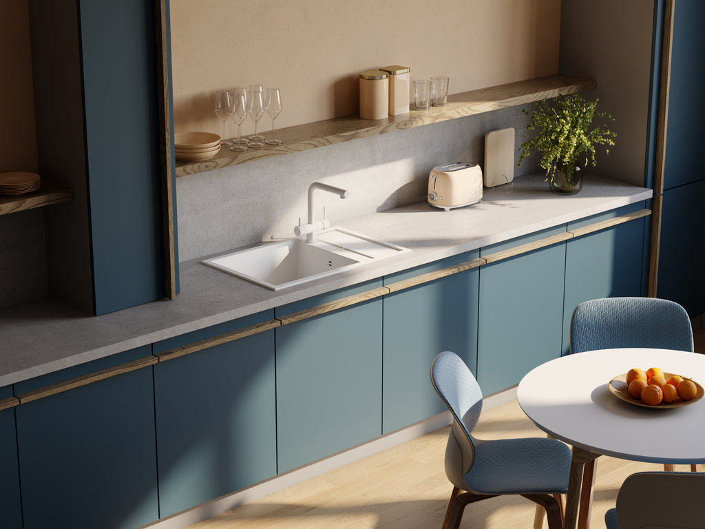 Кухонная мойка SUMI 78A-LB GR OMOIKIRI 4997102 - Вид №3