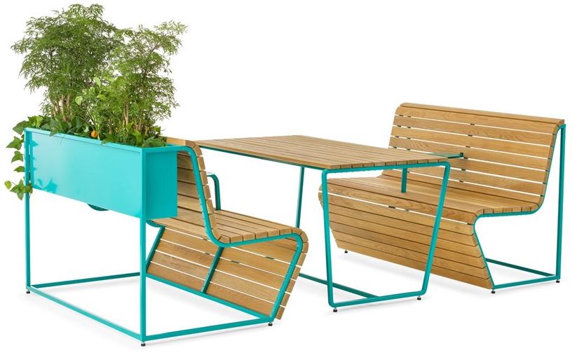 Nola Industrier Прямоугольный стол для общественных мест из дуба Vilding sun-id-1348972 - Вид №1