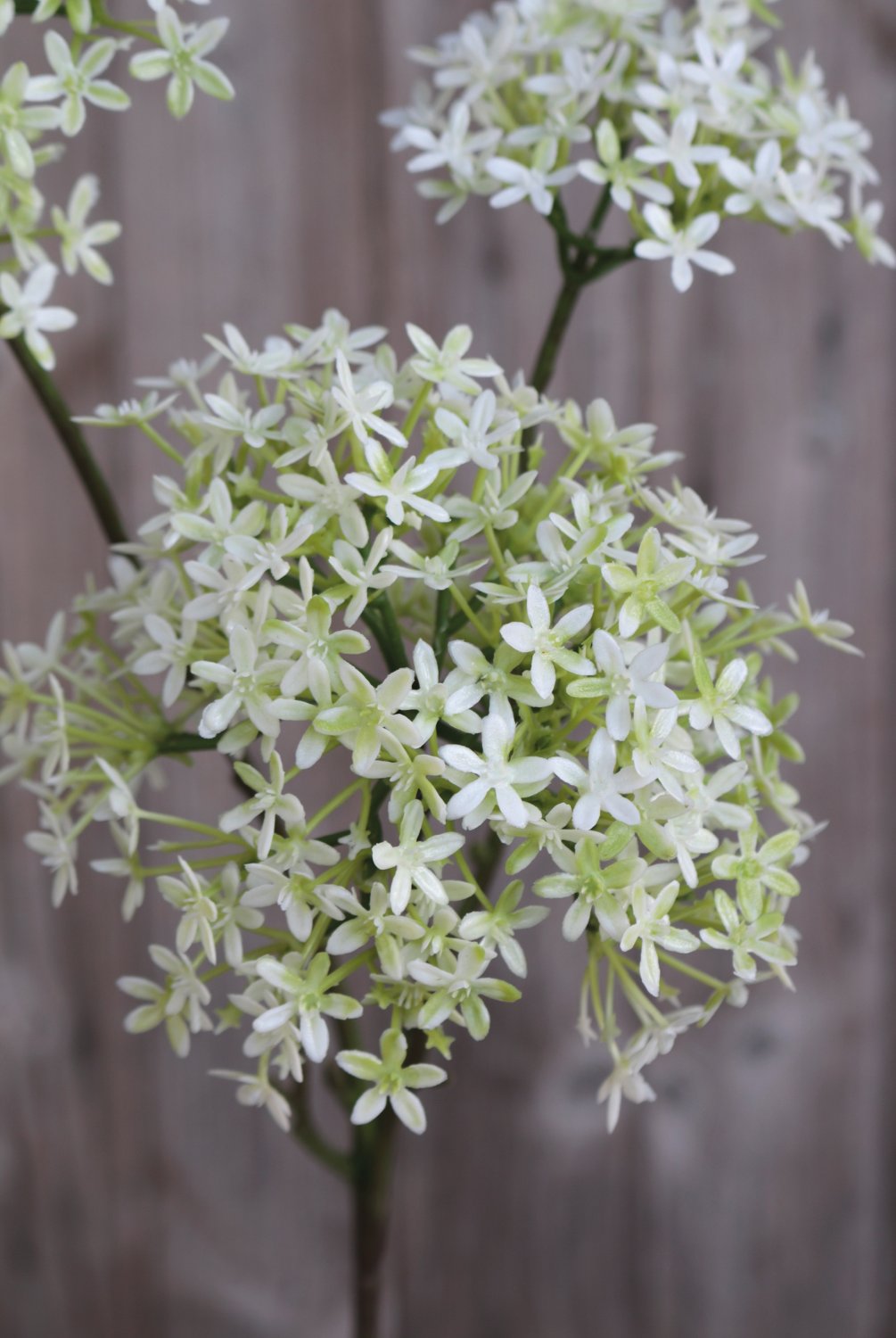 3304 708 a3 Искусственная корона, 3 цветка, 76 см, бело-зеленая H-andreas  - Вид №3