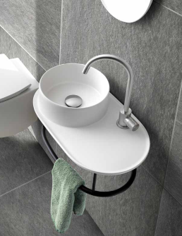 A503V1.105 Подвесная консоль стальная для раковины L503 A. e T. Italia KOMBO Черный матовый AeT ITALIA - Вид №3