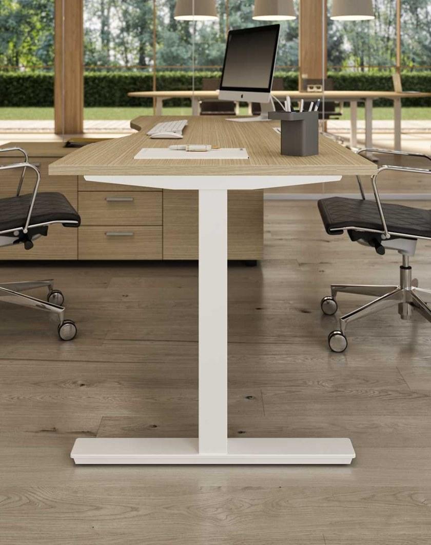 Bralco Рабочий стол из меламина со встроенной полкой Winglet sun-id-1445098 - Вид №2