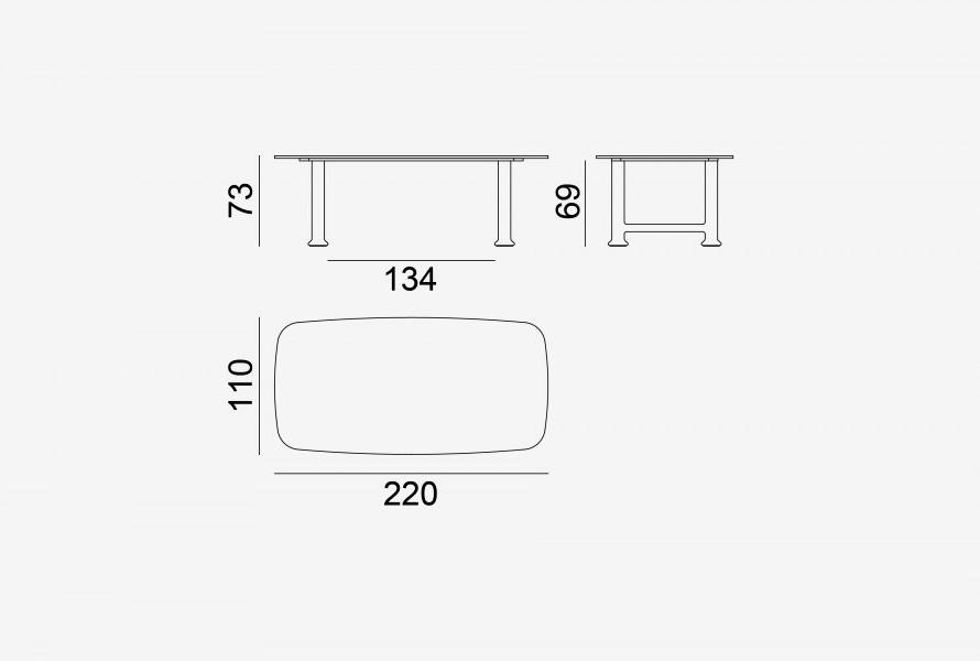 Gervasoni Прямоугольный стол из каррарского мрамора Next / spin sun-id-1391492 - Вид №4