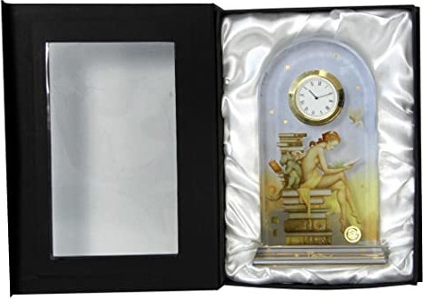 10570130 Goebel Часы 18,5см "Экслибрис" Паркес Стекло 