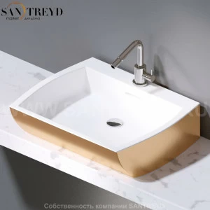 L282.350 Накладная раковина на столешницу  овальная A. e T. Italia SQUARE