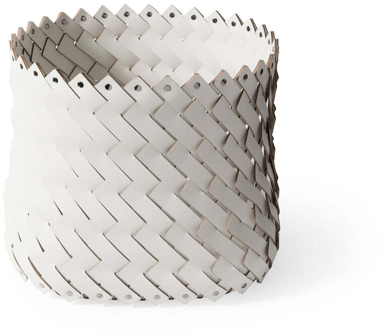 Квадратная корзина Альмерия - 50X50XH42 см / регенерированная кожа_верблюжья