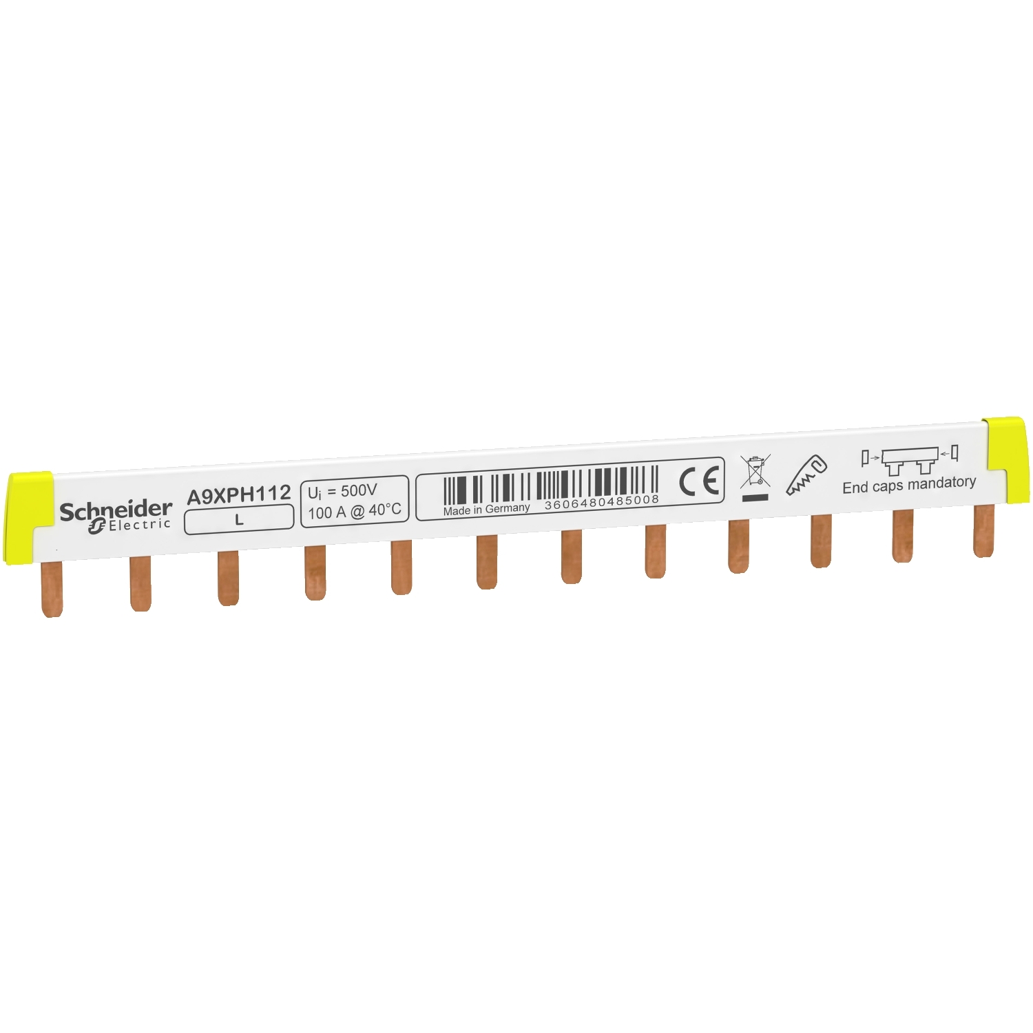 A9XPH112 ШИНКА ГРЕБЕНЧАТАЯ 1П (L1…) 12 МОД.18ММ 100А Schneider Electric Acti 9 