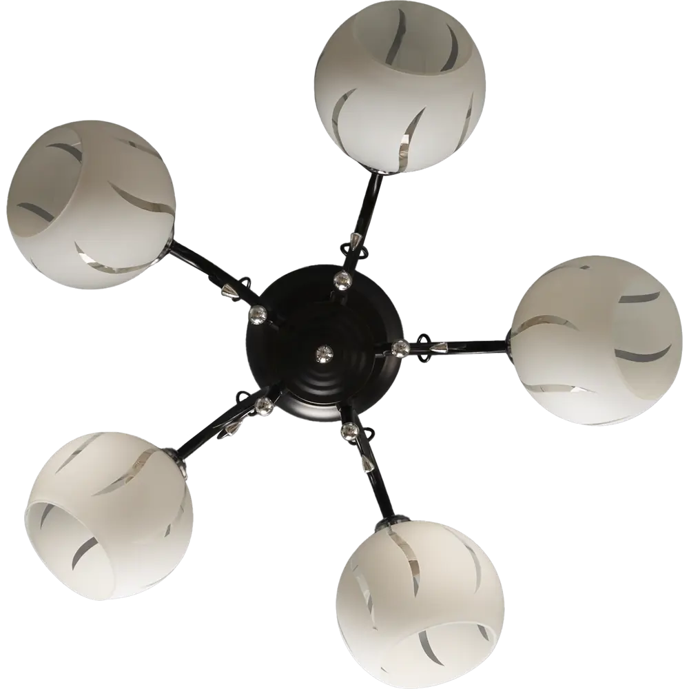 РОССВЕТ Люстра Меренга - неоклассический светильник с 5 плафонами 89426675 STLM-1566539 - Вид №2