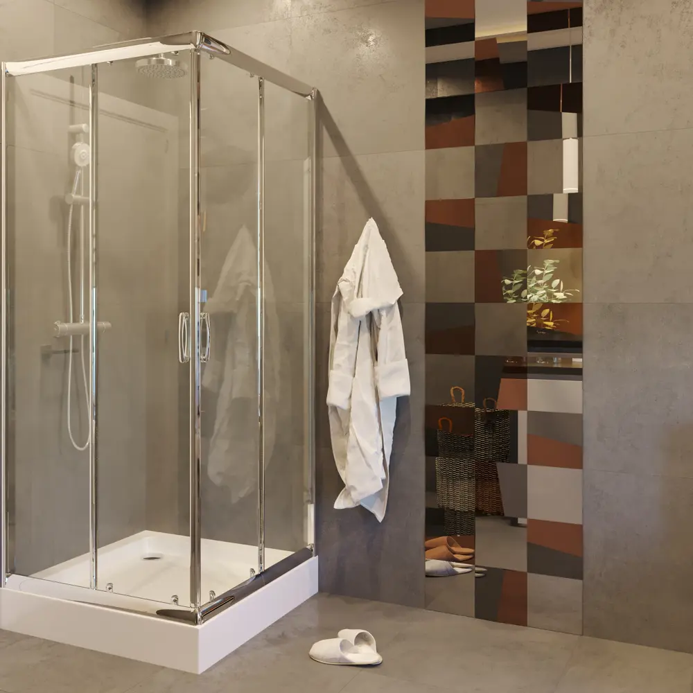 Зеркальная плитка SENSEA Mirox 3G квадратная 20×20 см для интерьера 82360906