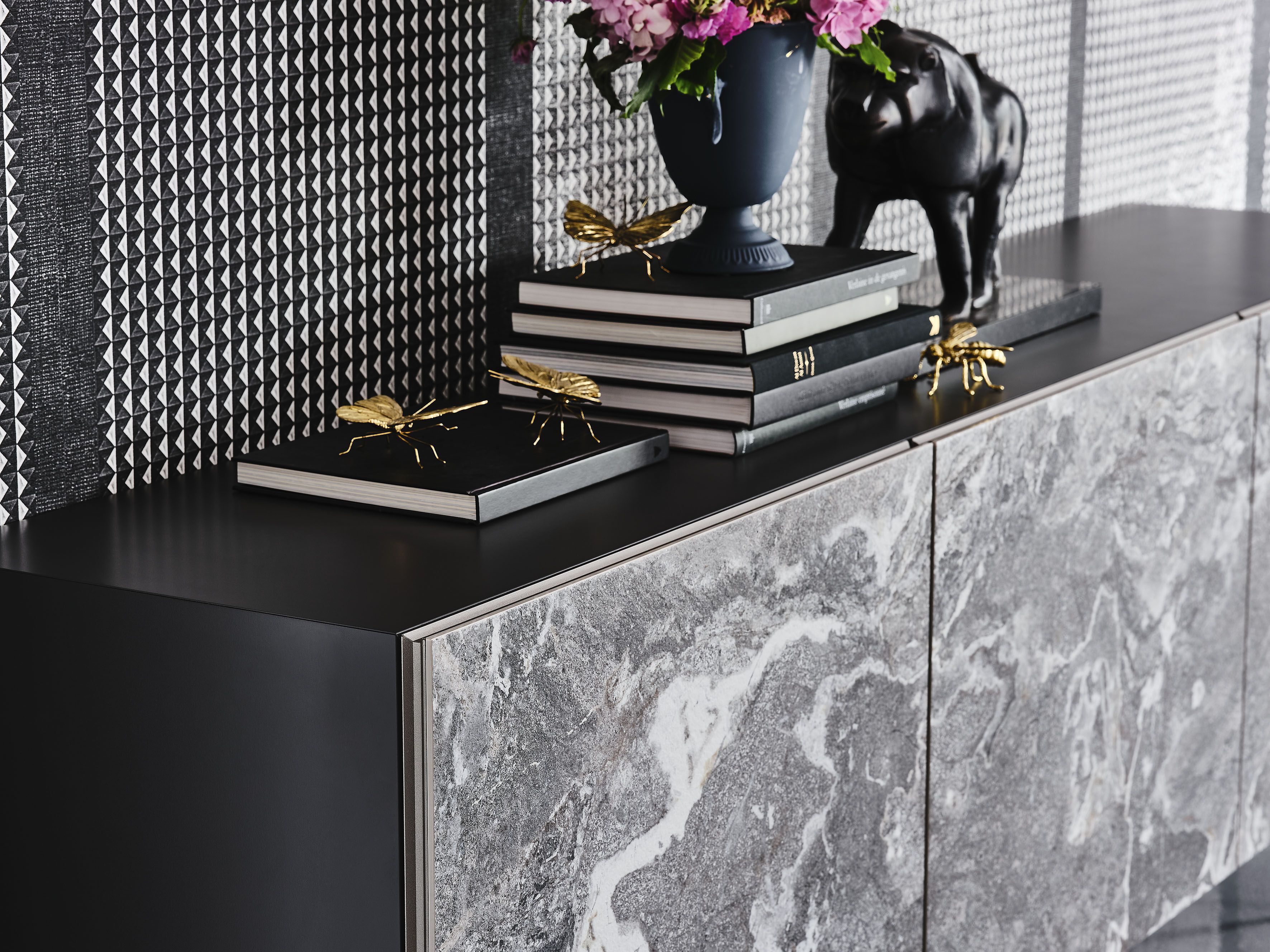 Деревянный шкаф с распашными дверями и керамическими дверями Cattelan italia METROPOL ARCH-00113770 - Вид №2