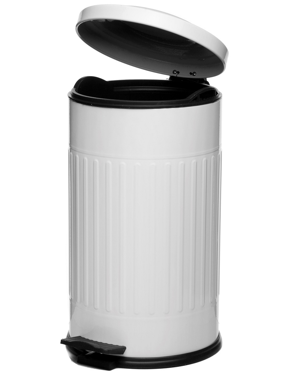 Вёдра с педалью и крышкой Apus 16L White NAVAKO 11017 - Вид №1