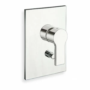 CRIDE689 Внешние части смесителя для ванны / душа для CRICS535 с переключателем на 2 выпускных отверстия и металлической пластиной Cristina Rubinetterie