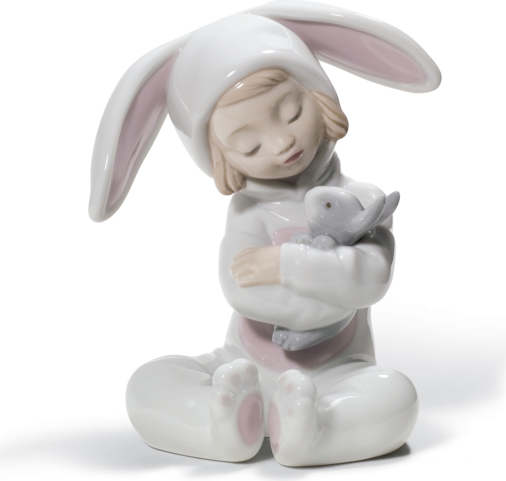 10669056 LLADRO Фигурка Lladro "В костюме кролика" 10х14см Фарфор Lladró 