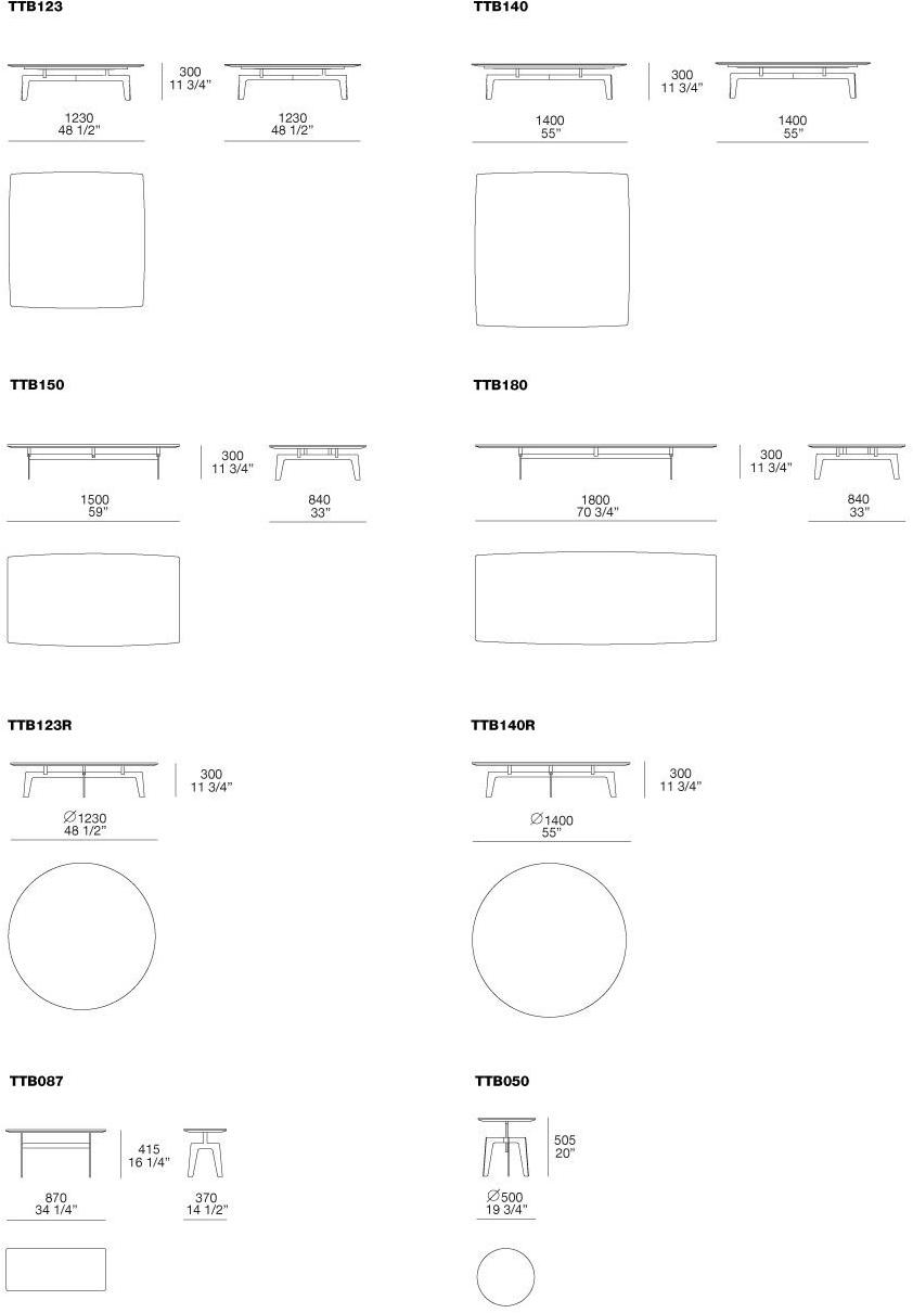 Poliform Квадратный мраморный журнальный столик Tribeca sun-id-1424629 - Вид №4