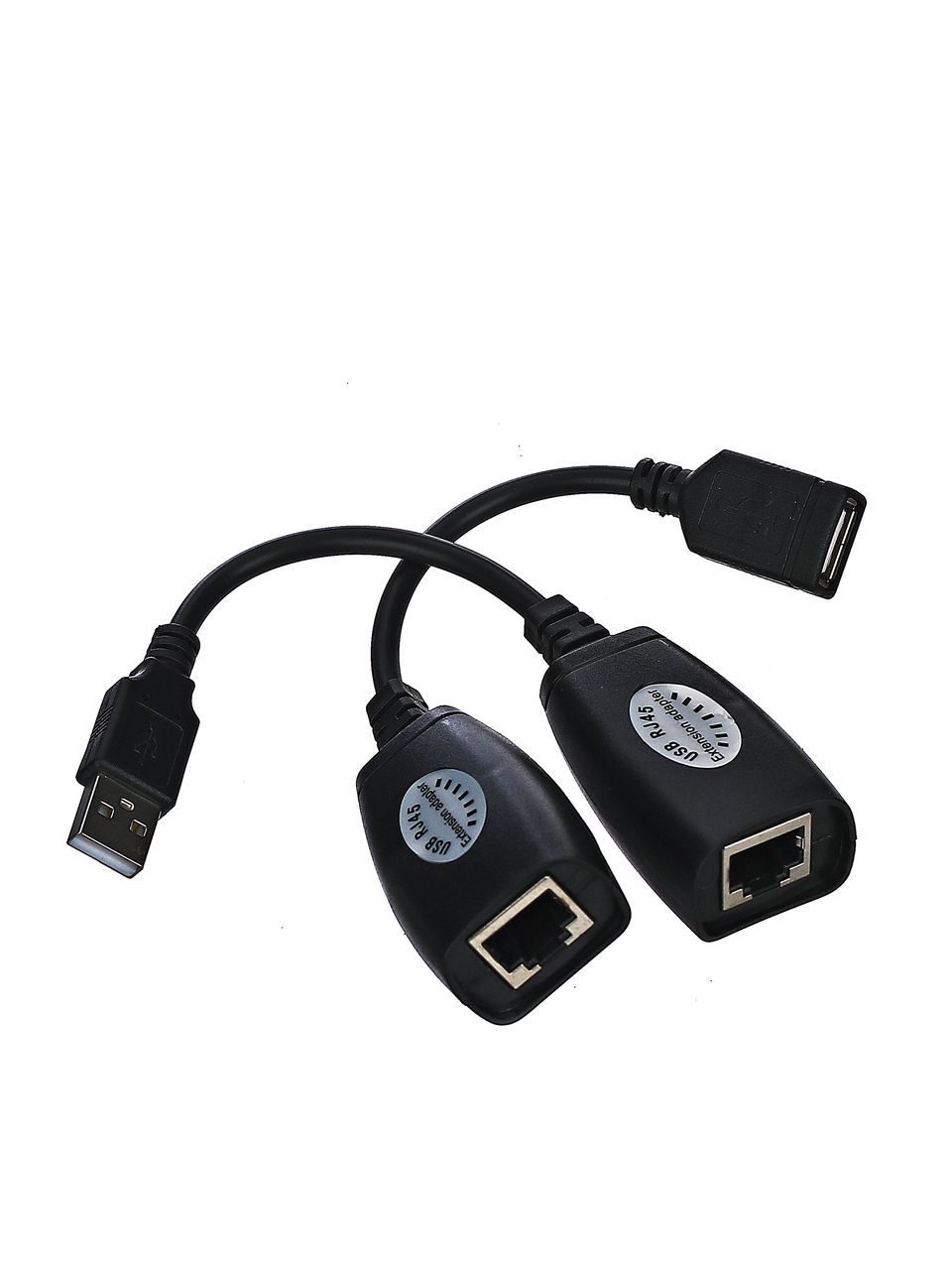 CU824 Адаптер-удлинитель usb-amaf/rj45, по витой паре до 45m , <> VCOM Santreyd  - Вид №1