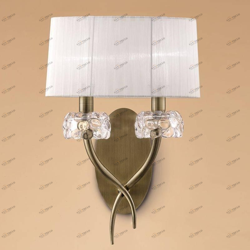 Бра Mantra Loewe 4734 MANTRA  077291 Белый;золото;прозрачный 