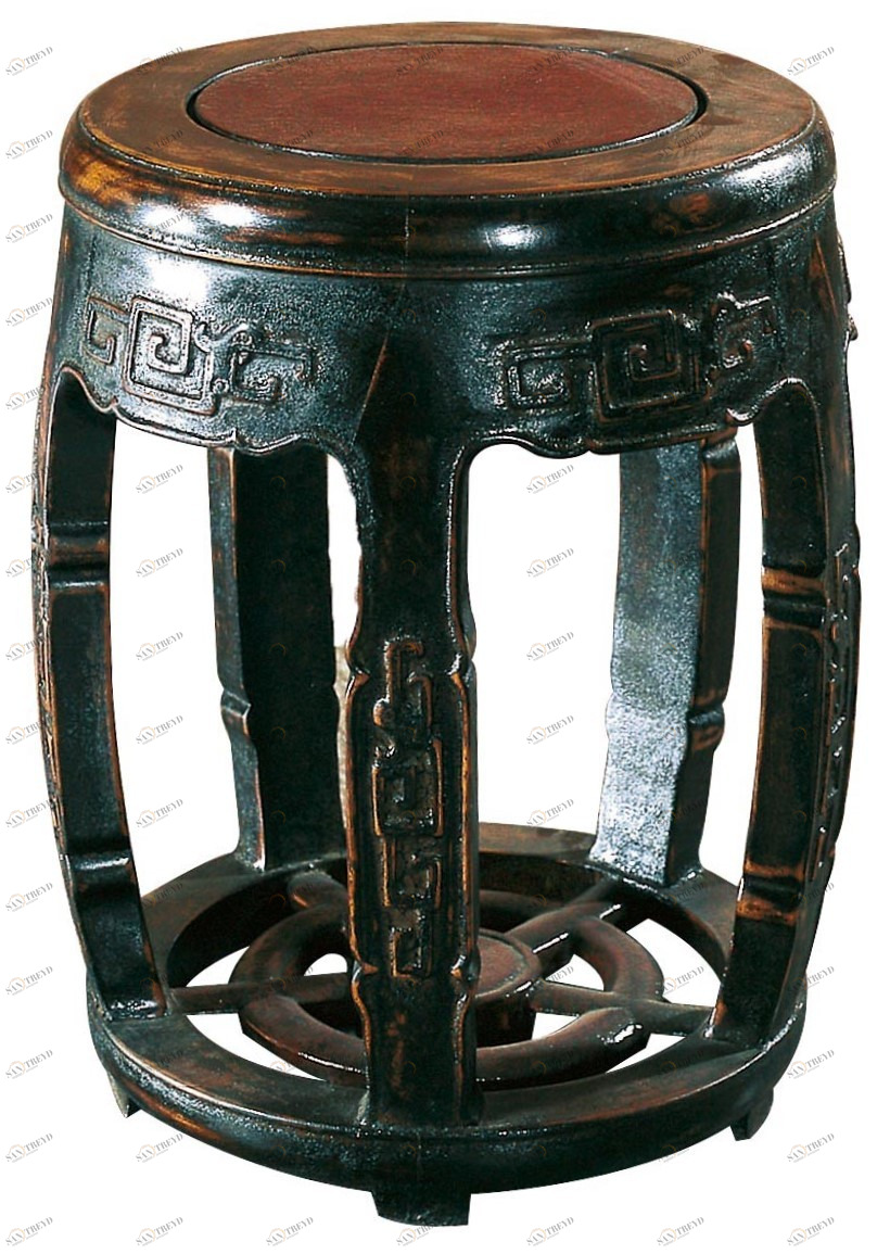 Табурет Jikeo черный ДОМАШНЯЯ ОБСТАНОВКА ЗОЛОТОЙ ВЕК 115777 Черный Santreyd 