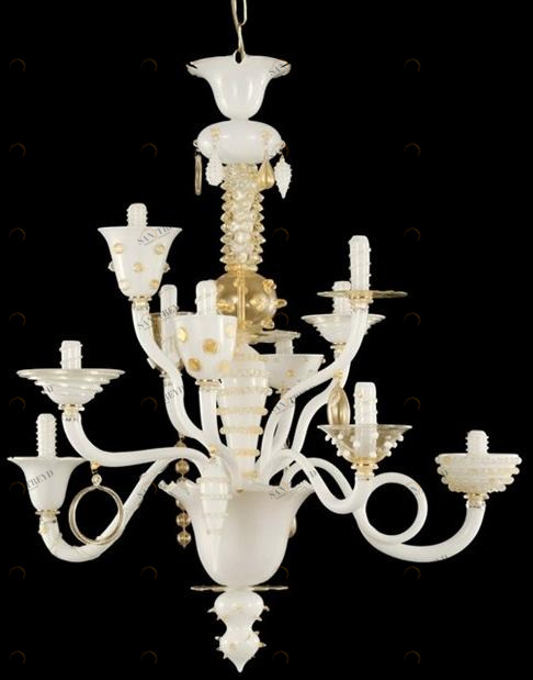 MULTIFORME Люстра из дутого стекла ручной работы Goblin L1075-10-wck