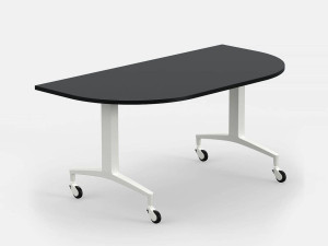 Стол с откидным верхом на колесах