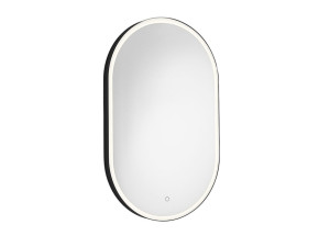 Овальное зеркало для ванной комнаты со встроенным освещением