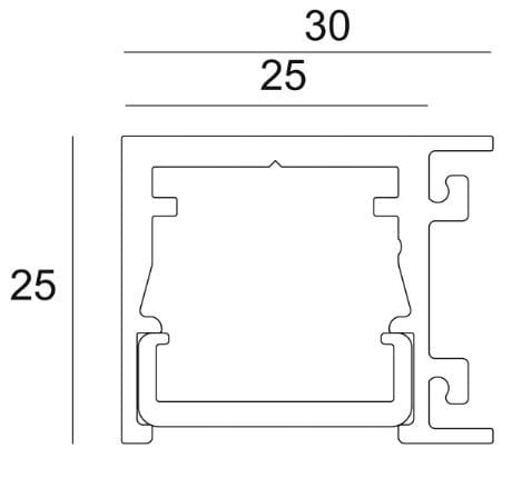 Алюминиевый профиль линейного освещения для светодиодных модулей Deltalight Femtoline ARCH-00078104 - Вид №3