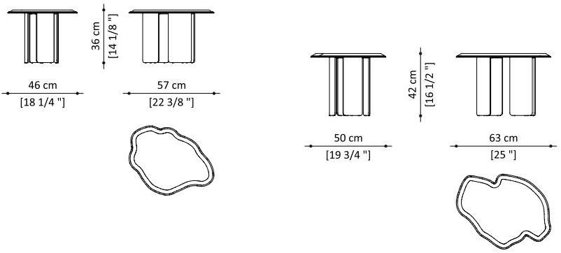 Paolo Castelli Низкий мраморный журнальный столик sun-id-1425294 - Вид №5