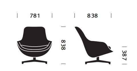 Кресло с высокой спинкой Herman Miller Saiba ARCH-00074897 - Вид №5