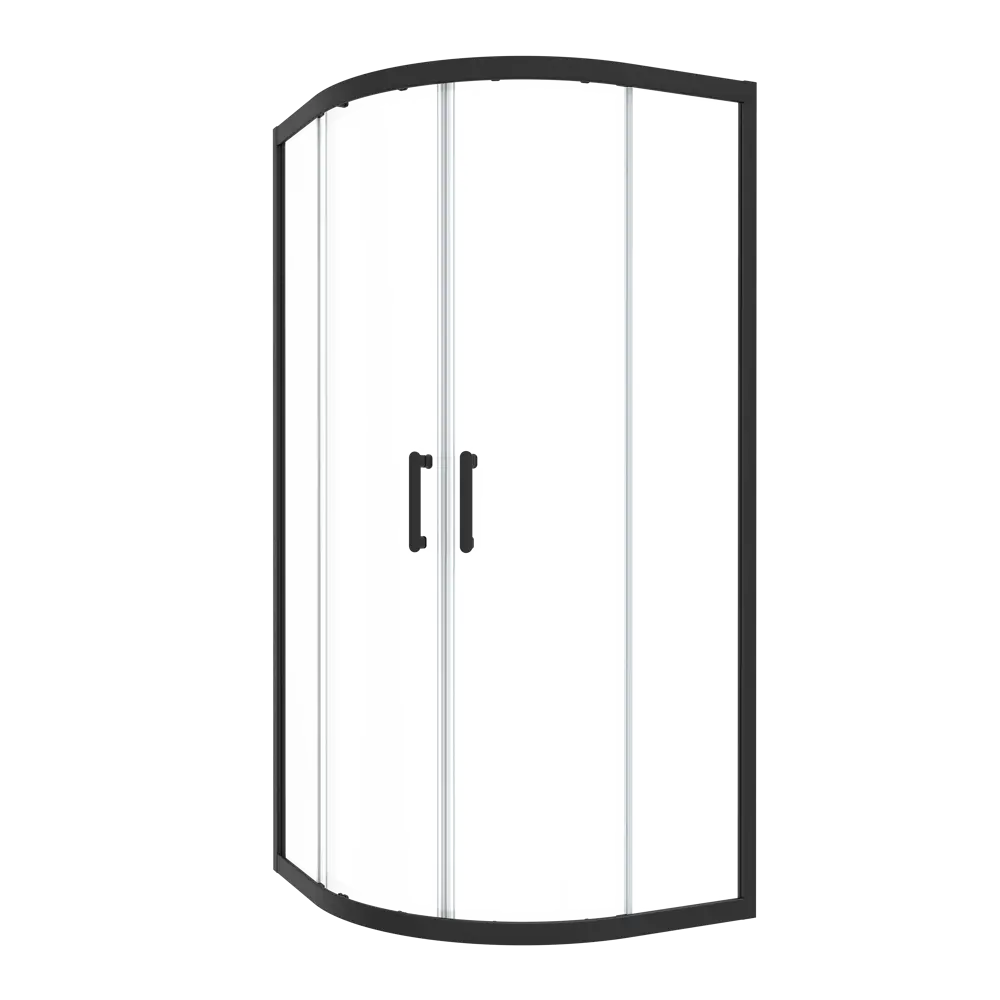 Комплект стекол для душевой ширмы Sensea Easy 1/4 круга 90x90 см прозрачное, цвет профиля на выбор 88103645 STLM-2132640 - Вид №3