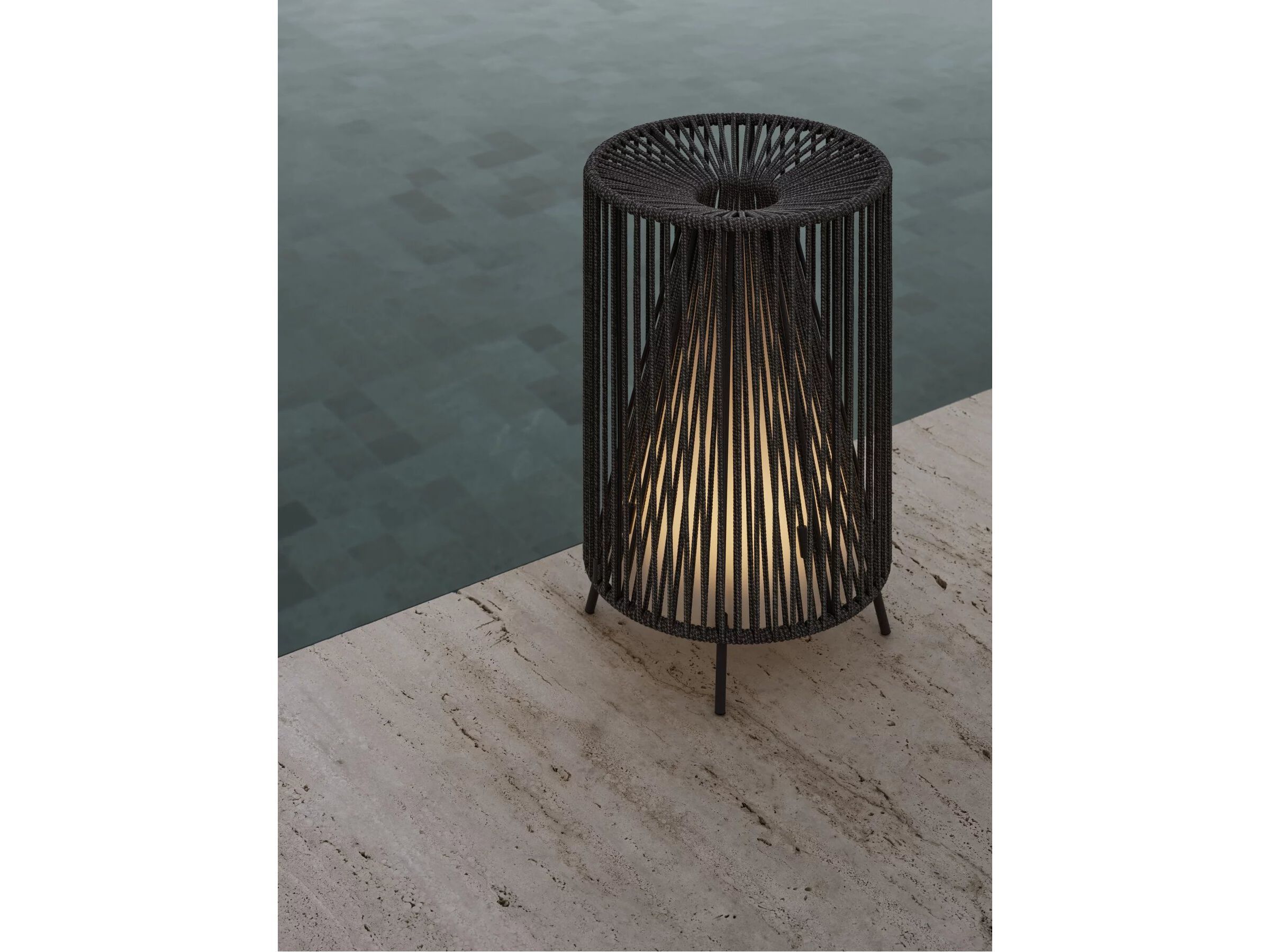 Стальная и веревочная светодиодная напольная лампа blomus Rope ARCH-00130448 - Вид №7