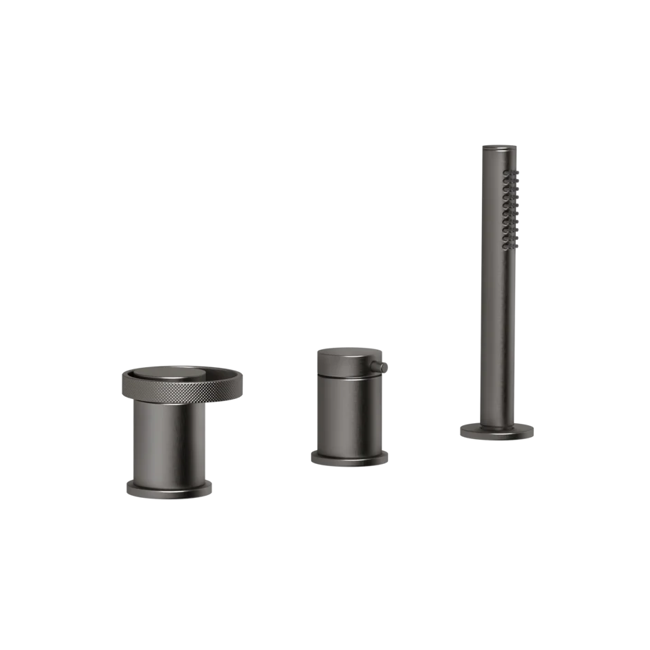 Смеситель для ванны 63347 707 Gessi Anello ЧЕРНЫЙ МЕТАЛЛ BR. PVD 63347707