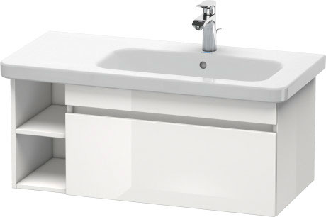 DS639602222 Тумбочка подвесная DuraStyle #DS6396 930 x 448 мм Белый глянцевый декор Duravit - Вид №2