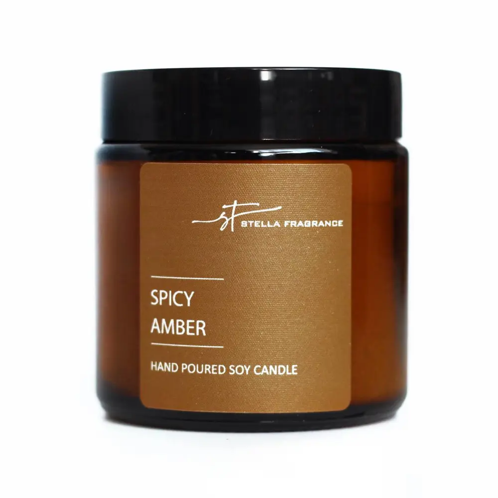 Свеча ароматизированная в стакане Spicy Amber 7 см 89012472 STLM-2063482 STELLA FRAGRANCE  - Вид №1