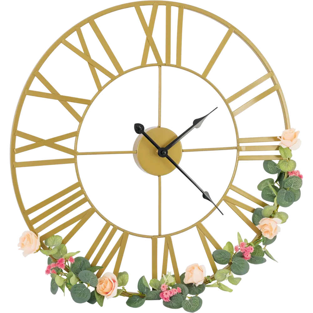Настенные часы Atmosphera Vintage с цветами ø50 см 173800 89071320 STLM-2130037  - Вид №2