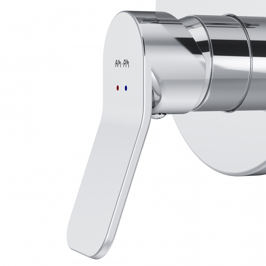 F85A45000 cмеситель д/ванны/душа монтируемый в стену хром шт. AM.PM X-Joy  - Вид №6