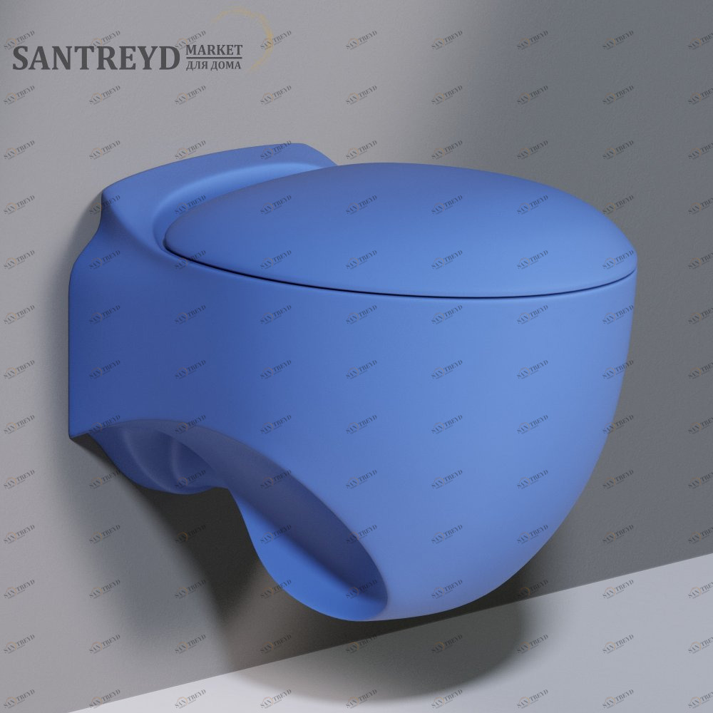 SS531T0R0V6.140 Подвесной унитаз настенный Синий A. e T. Italia ACCENT Италия AeT ITALIA