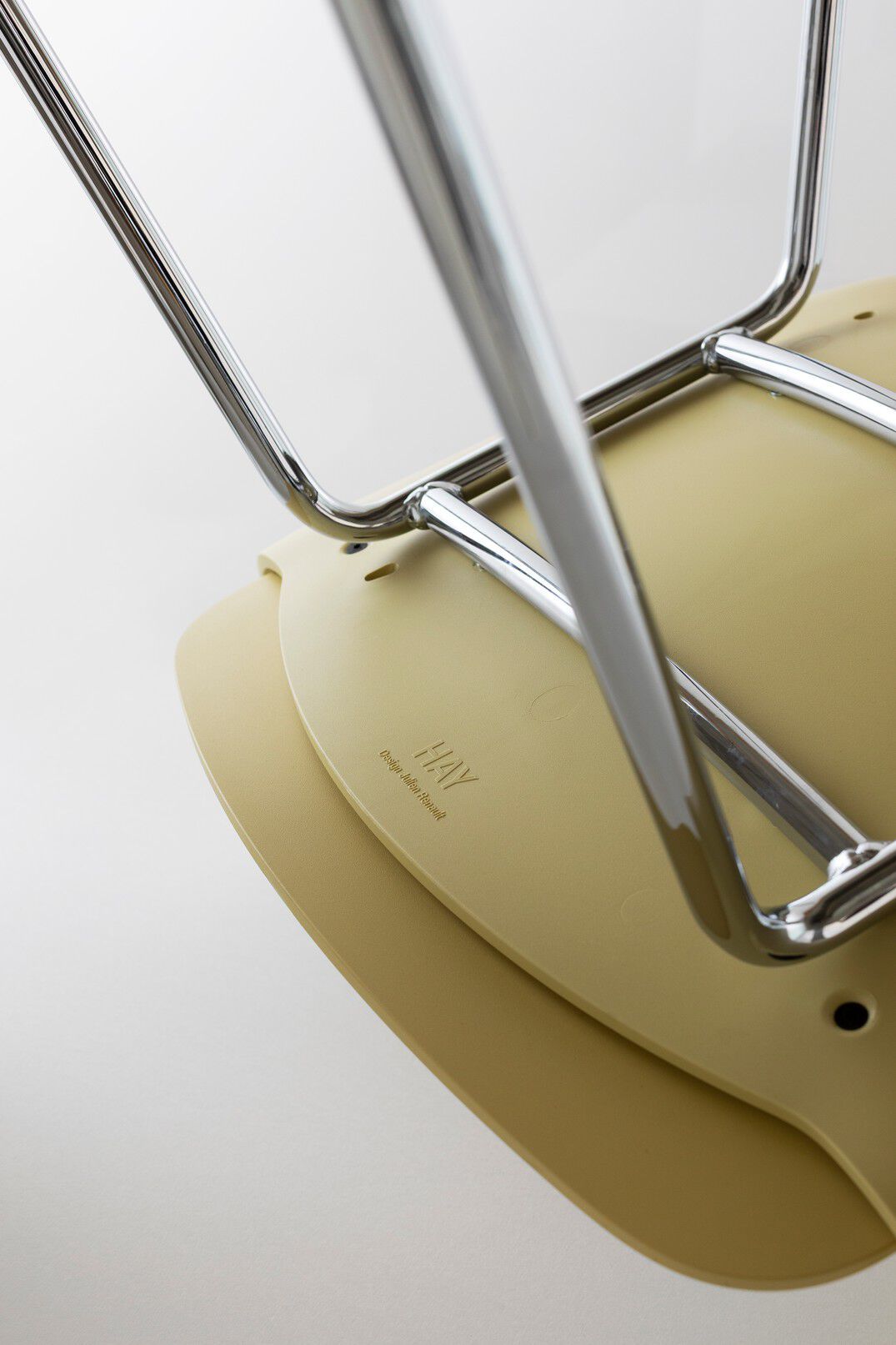 Полипропиленовый стул с подлокотниками с открытой спинкой Hay макет ARCH-00062765 - Вид №12