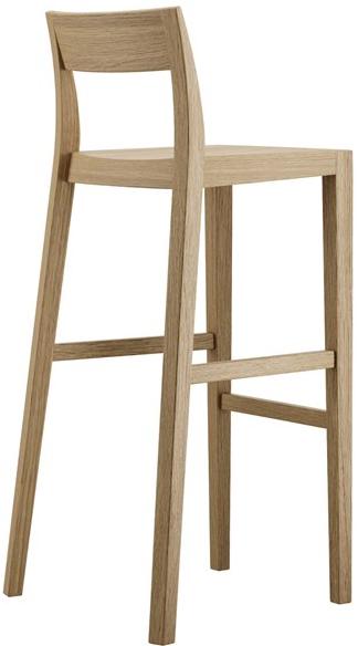 horgenglarus Высокий табурет из массива дерева со спинкой Lyra 11-680 - Вид №14