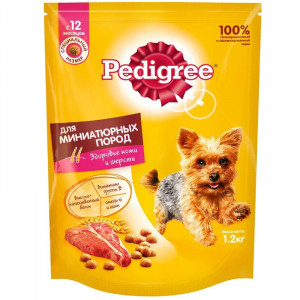 ПР0032374 Корм для собак для миниатюрных пород, говядина сух. 1,2кг PEDIGREE