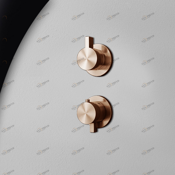 Термостат для душа розовое золото TOOX Radomonte TER3R