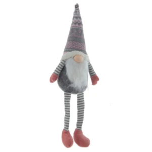 Новогодняя фигурка Гном 792888 57 см розовый