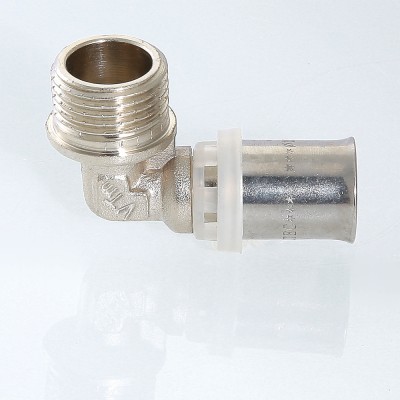 VTm.253.N.002004 Пресс-фитинг – угольник с переходом на наружную резьбу Valtec 20 мм х 1/2"  - Вид №8