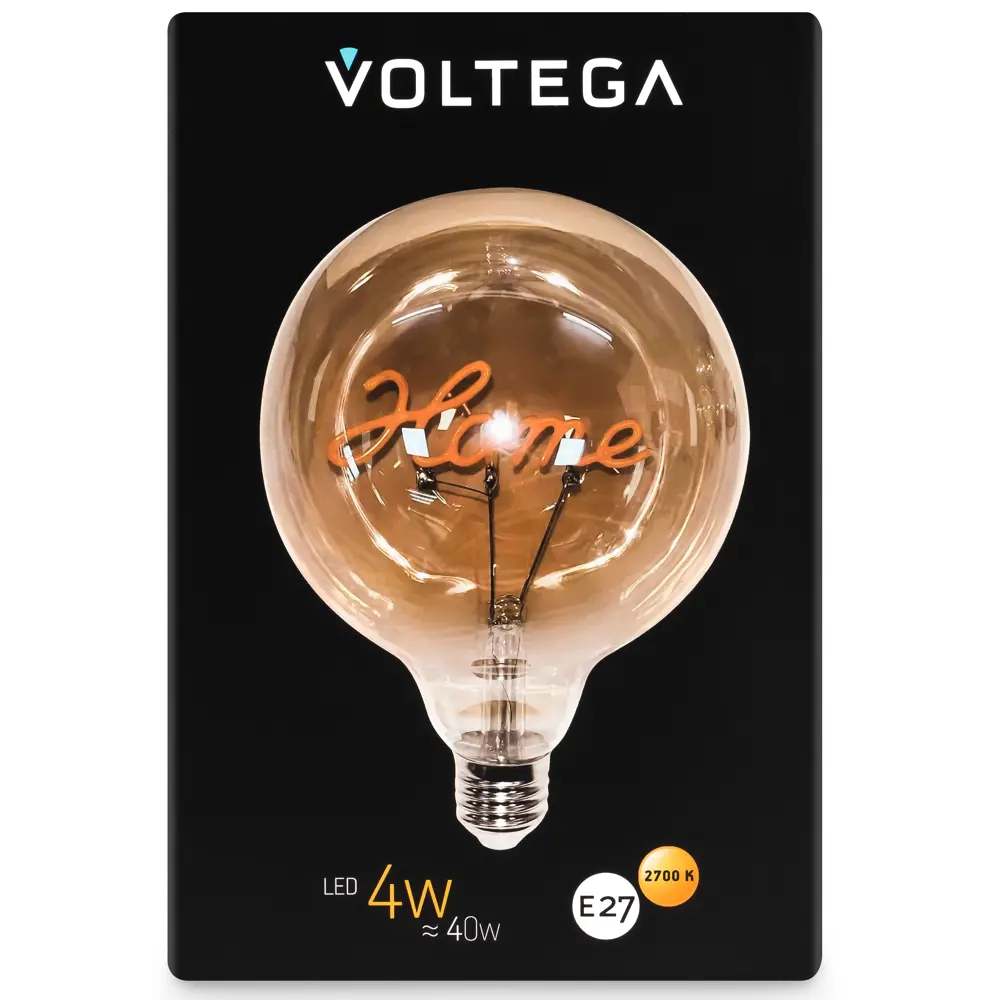 Декоративная филаментная лампа Voltega Home G125 тонированная 4Вт E27 89346002 STLM-0905802 - Вид №3