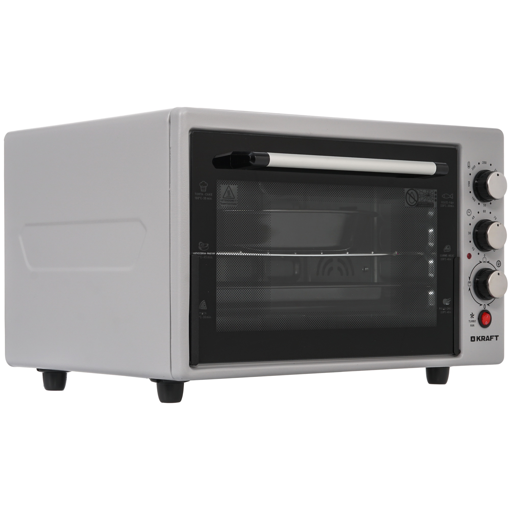 8108444 Мини-печь Kraft KF-MO 3803 KGR серый STDN-0057038 - Вид №1