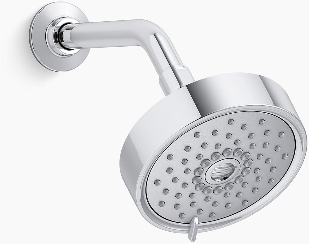 KOHLER Многофункциональная душевая лейка Purist 2,5 галлона в минуту с технологией всасывания воздуха Katalyst K-22170-CP  - Вид №1
