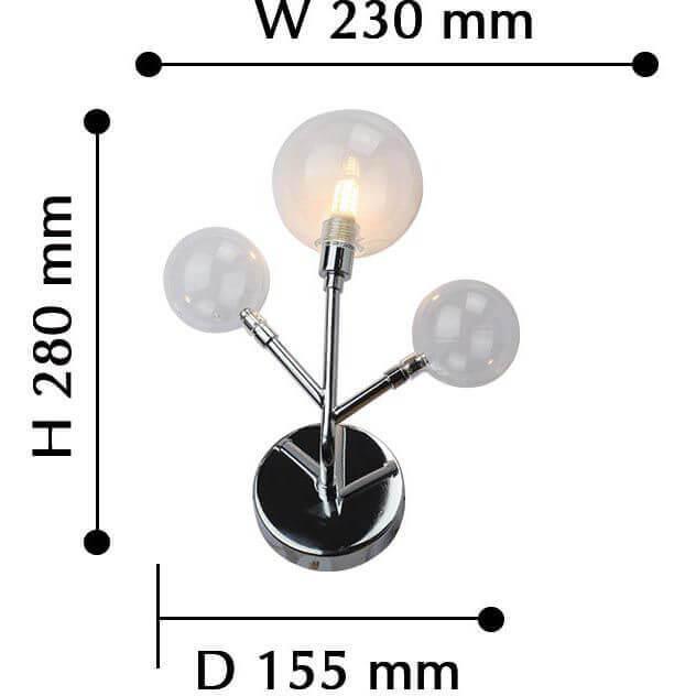 Бра галогеновое шампань Lash 2526-1W FAVOURITE LASH 00-3929564 Бежевый  - Вид №3