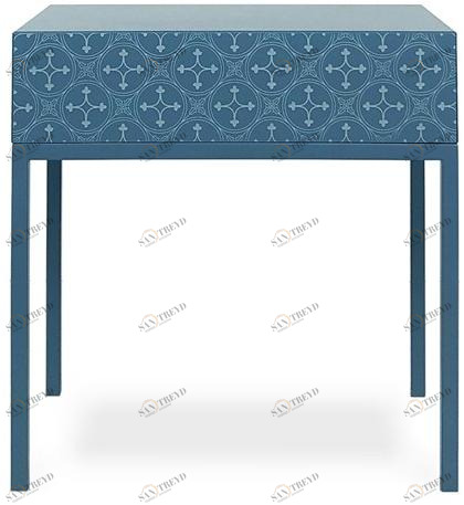 Barba design Прямоугольная прикроватная тумбочка с ящиками, лакированная hdf Tiles C.54